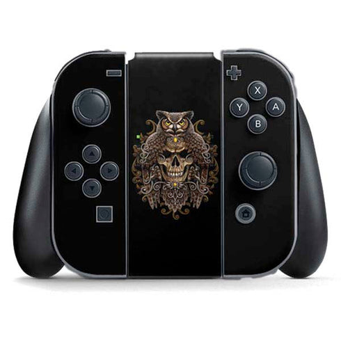 Skull and Owl by Sarah Richter Nintendo Skins